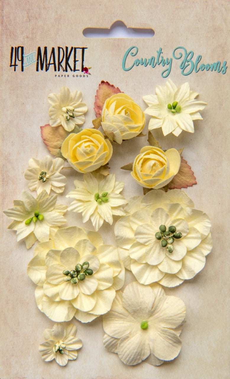 49 and Market Country Blooms Cream Flowers